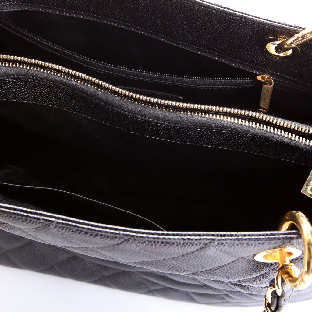 Grand Shopping Tote Caviar Black