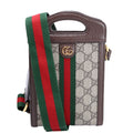 Gucci 699770 GG Supreme Ophidia Mini Top Handle Brown/Beige/Green/Red