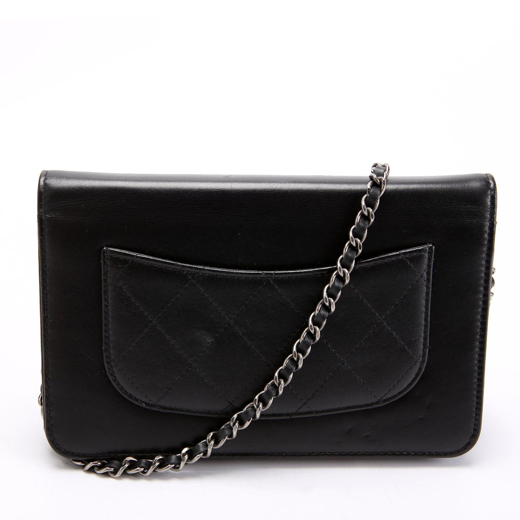 Two-Tone Chain 20s Signe WOC Calfskin 29M Black