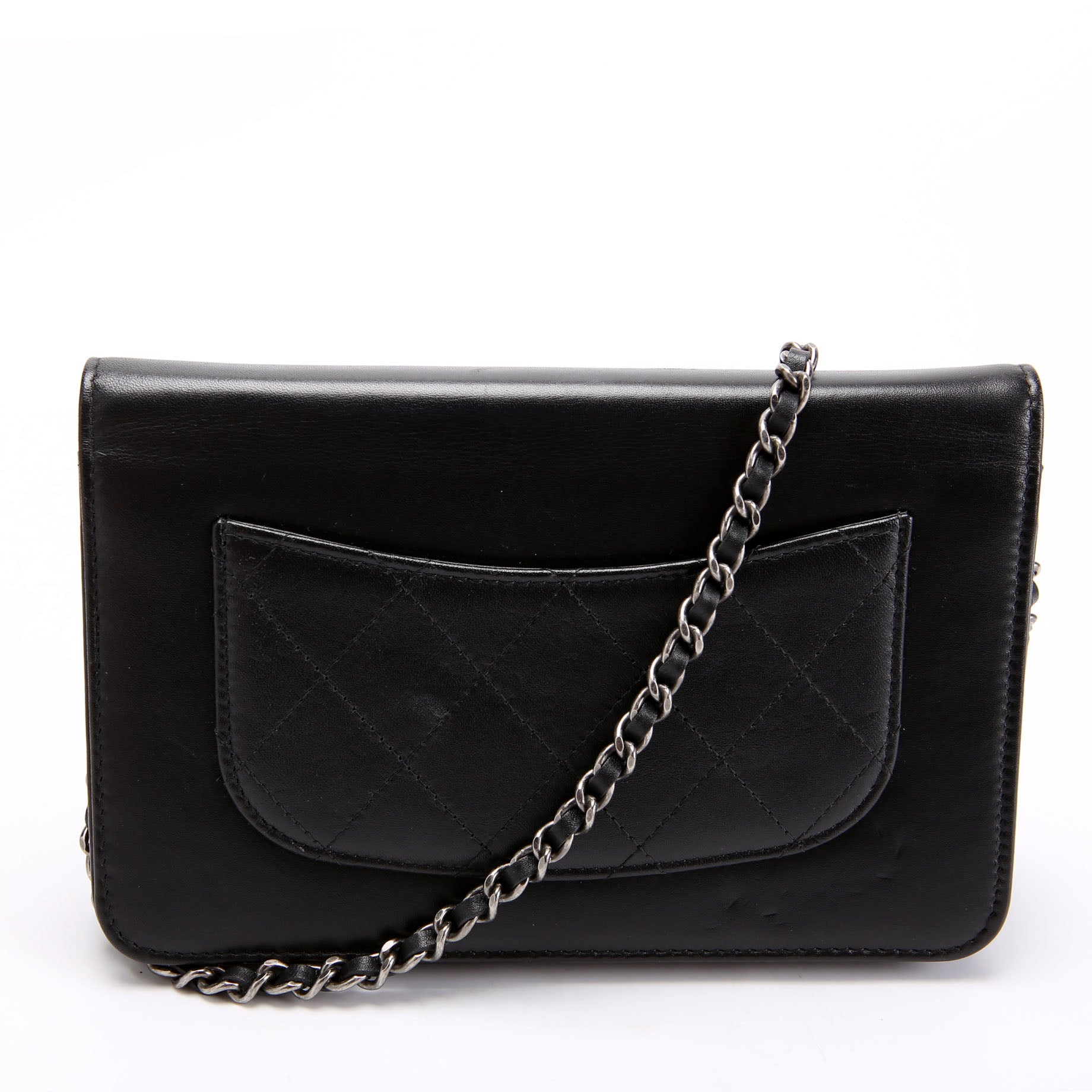 Two-Tone Chain 20s Signe WOC Calfskin 29M Black