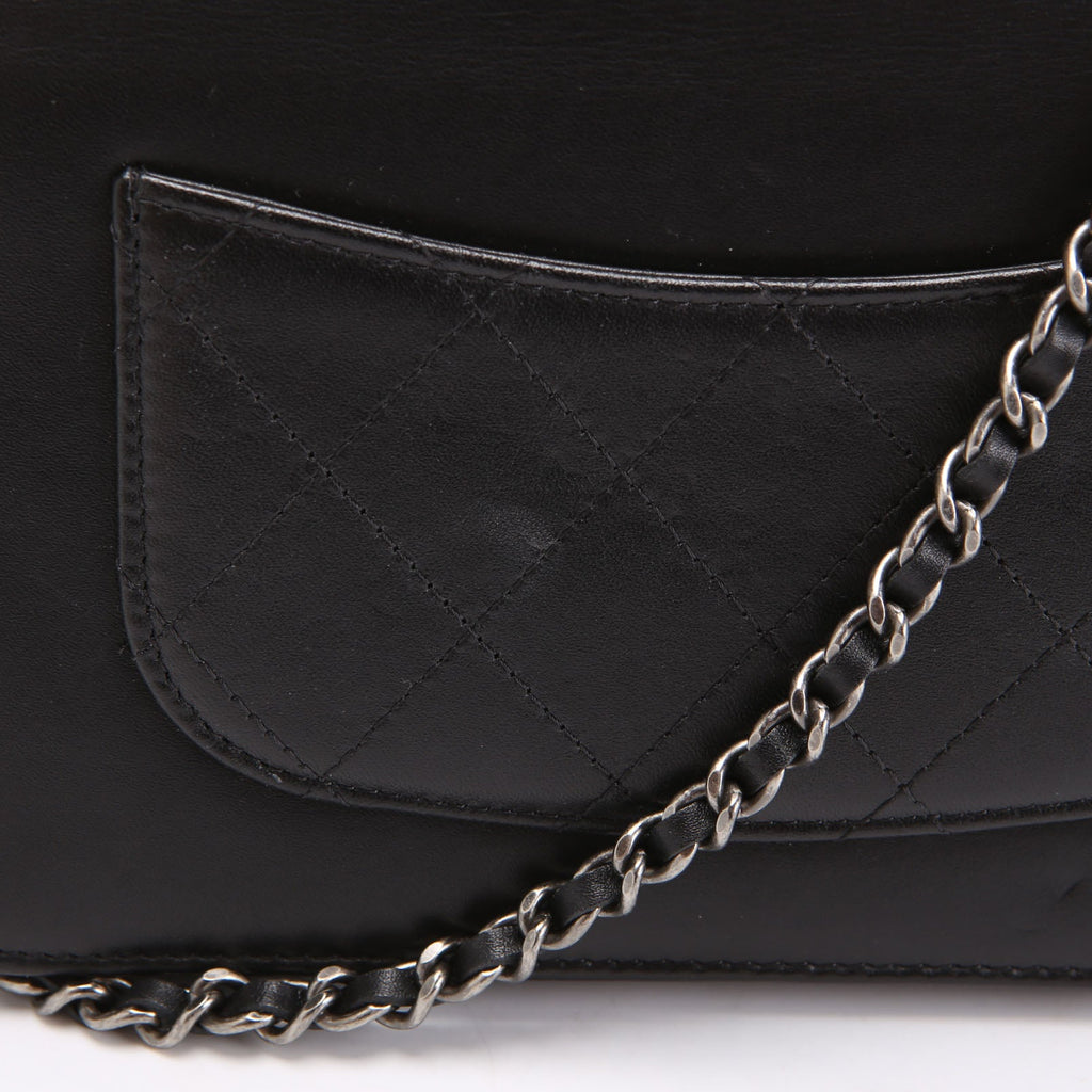 Two-Tone Chain 20s Signe WOC Calfskin 29M Black