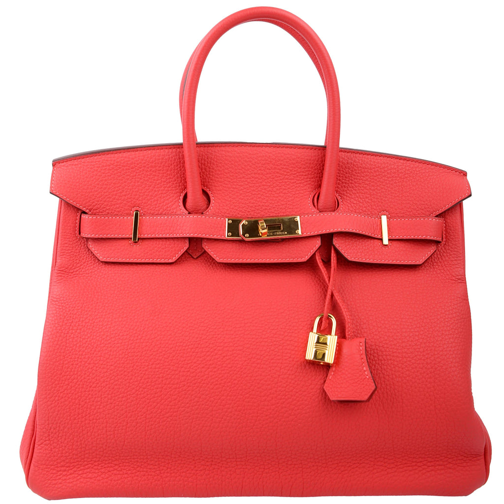 Birkin 35 Togo 2014 Rouge Pivoine