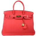 Birkin 35 Togo 2014 Rouge Pivoine