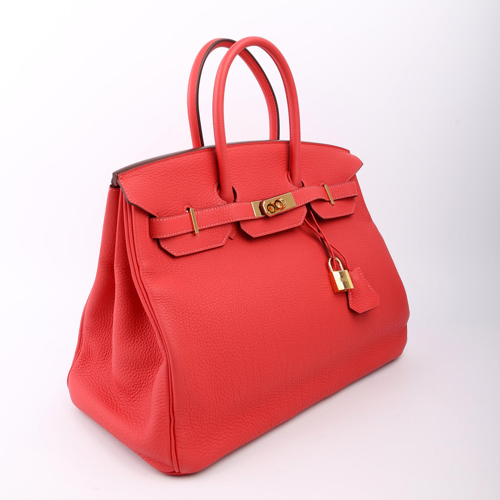 Birkin 35 Togo 2014 Rouge Pivoine