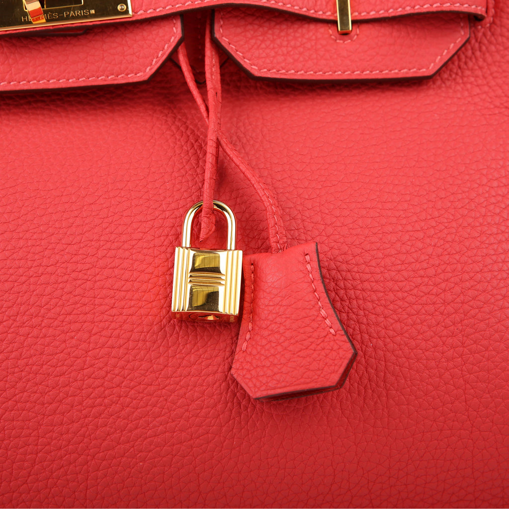 Birkin 35 Togo 2014 Rouge Pivoine