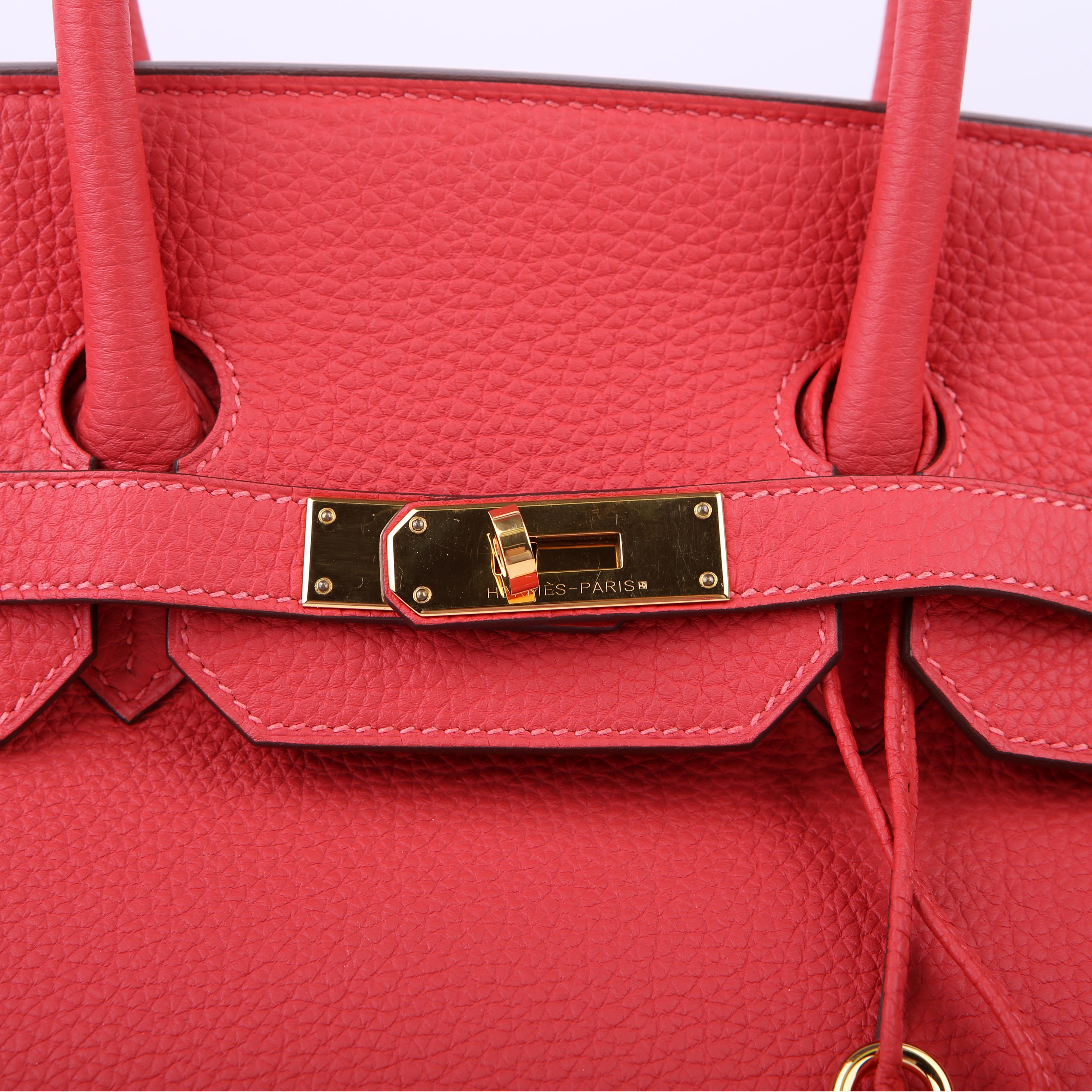 Birkin 35 Togo 2014 Rouge Pivoine