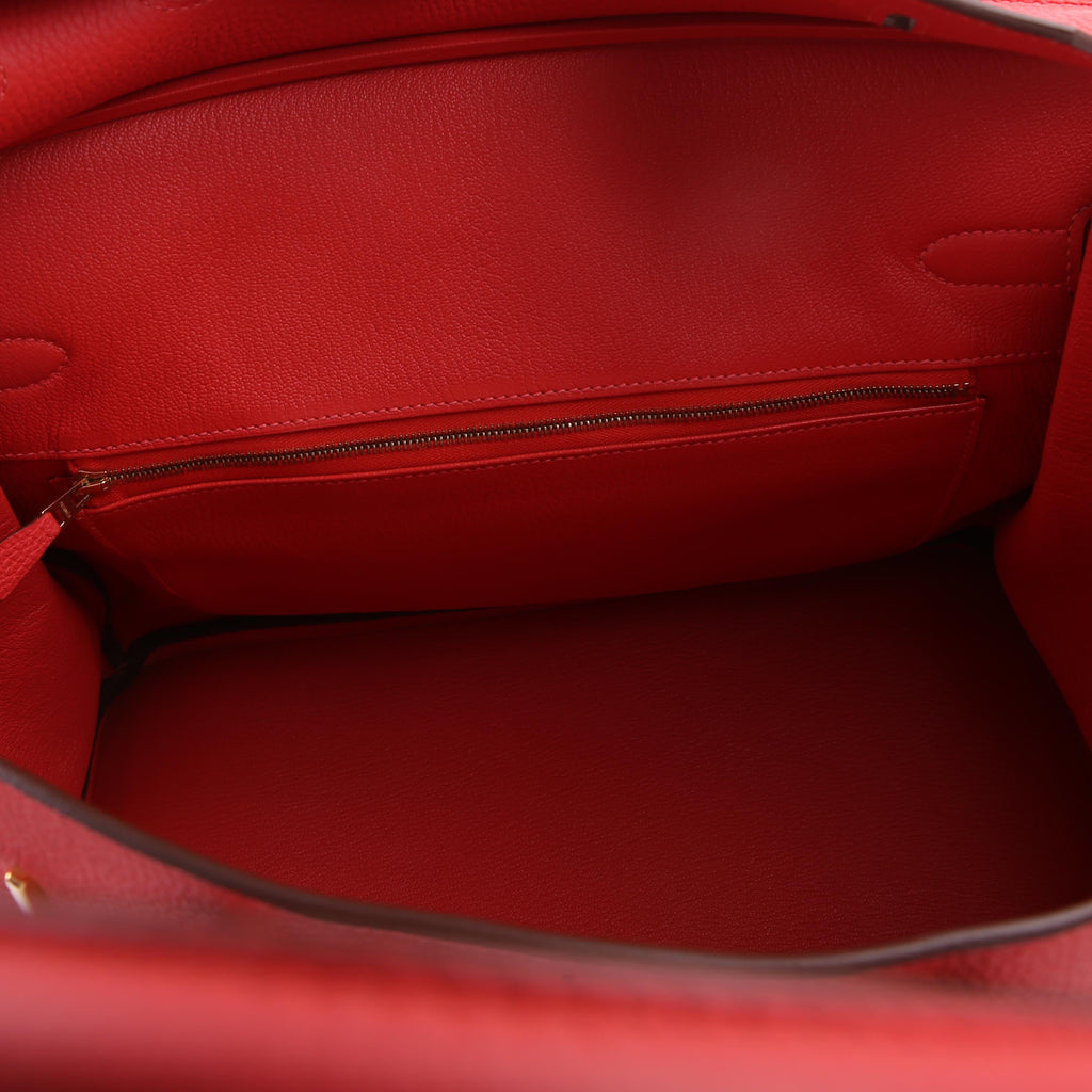 Birkin 35 Togo 2014 Rouge Pivoine