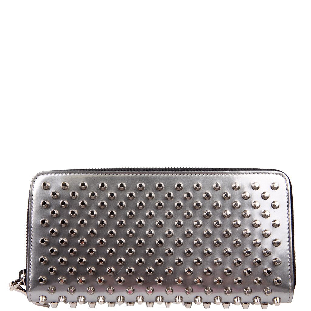 Panettone Spike Zip Around Wallet Silver