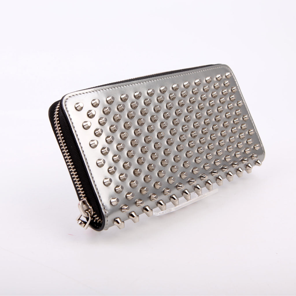 Panettone Spike Zip Around Wallet Silver