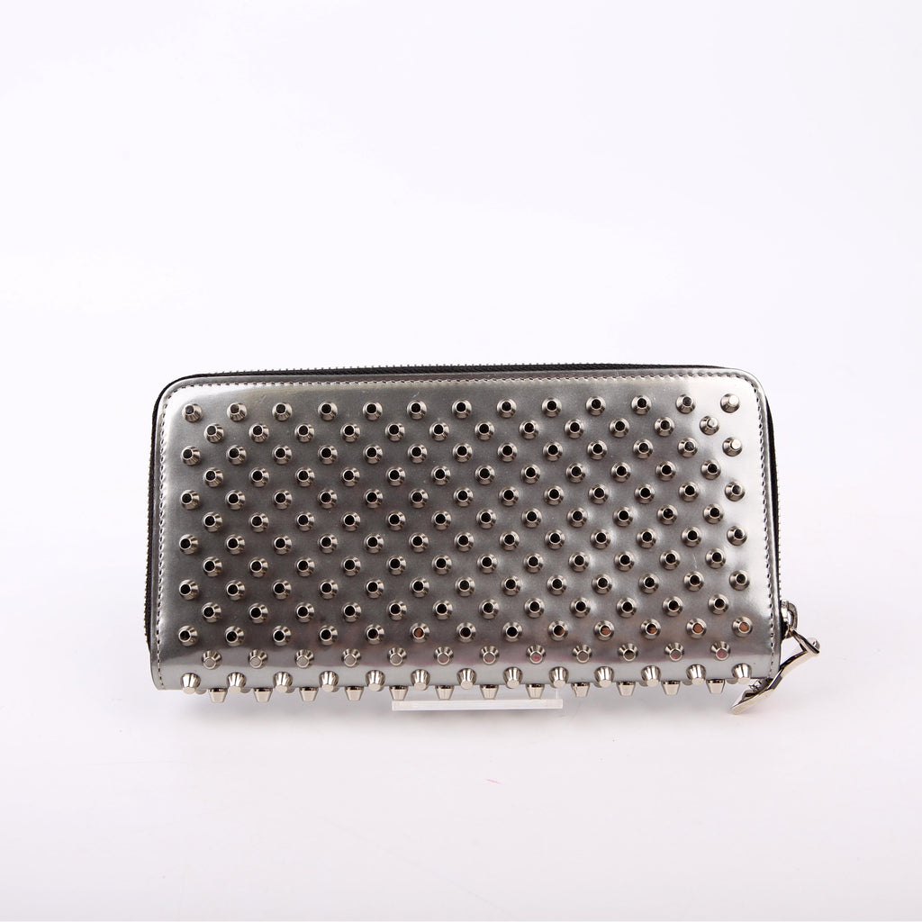 Panettone Spike Zip Around Wallet Silver
