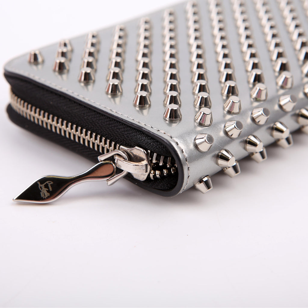 Panettone Spike Zip Around Wallet Silver