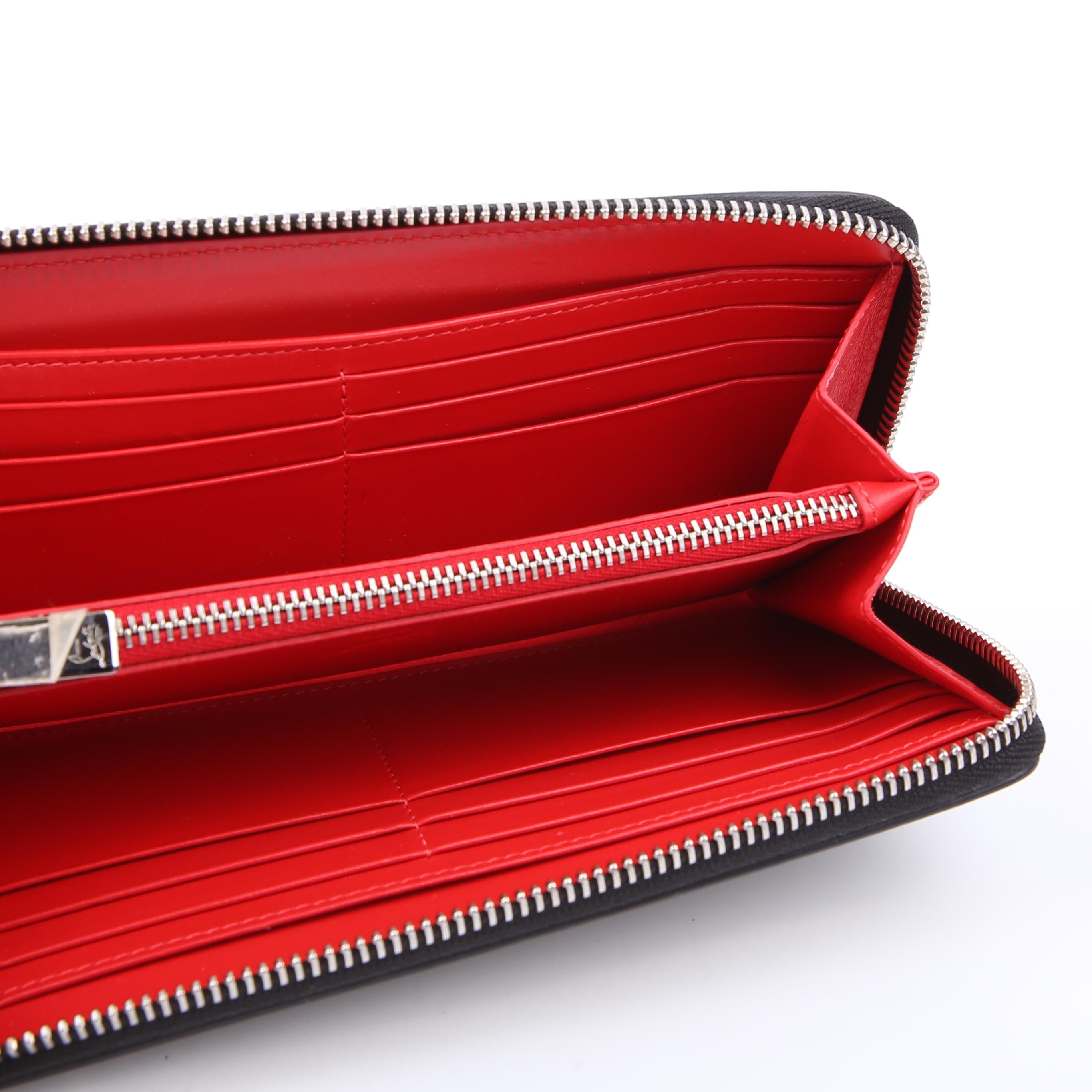 Panettone Spike Zip Around Wallet Silver
