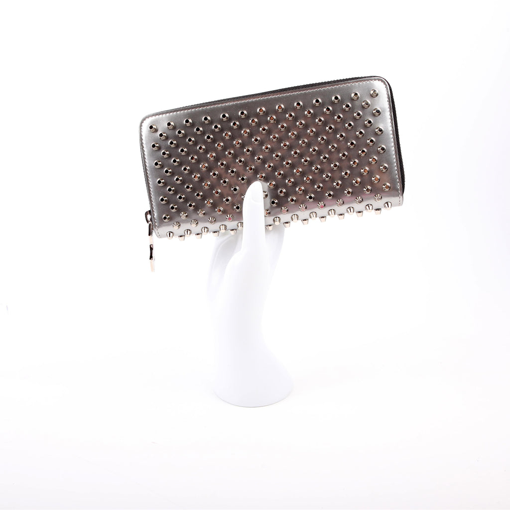 Panettone Spike Zip Around Wallet Silver