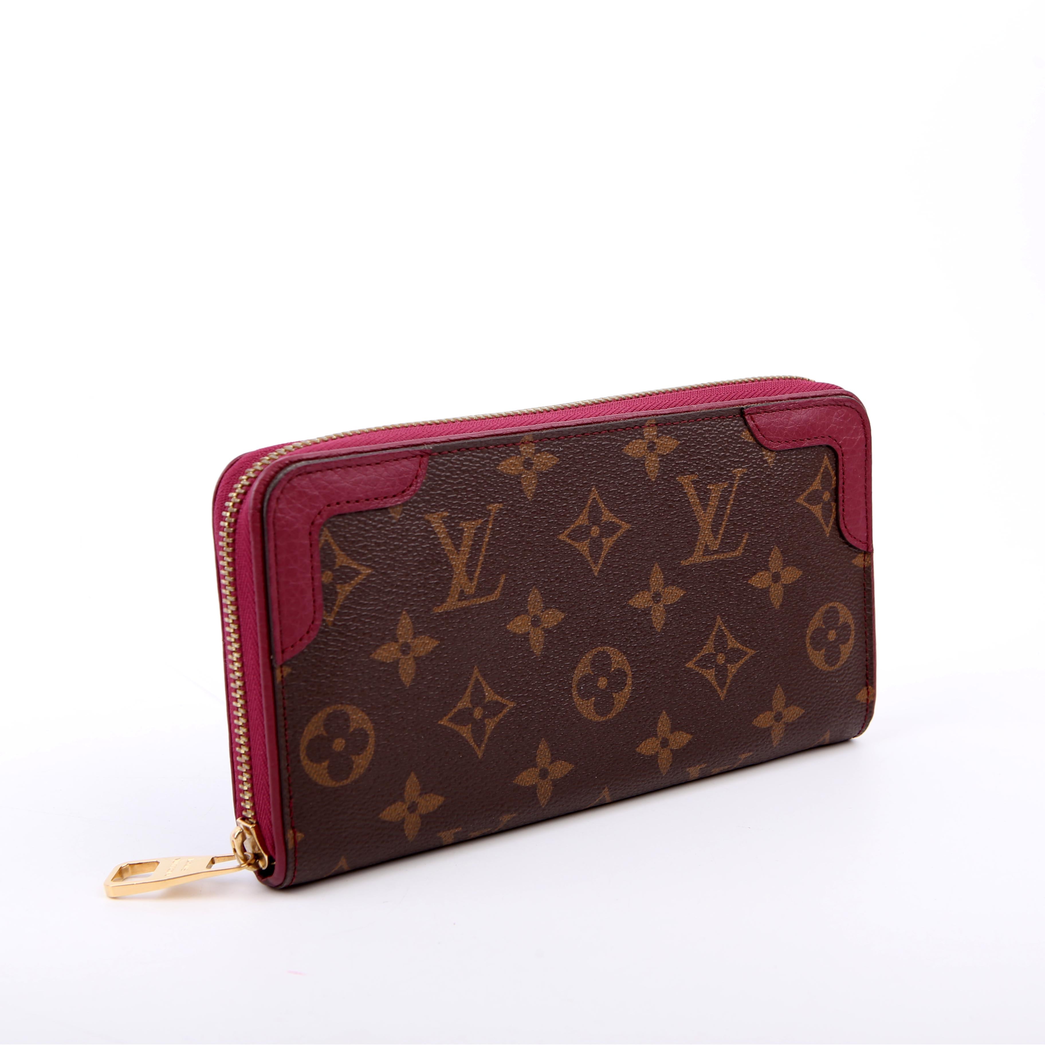 Zippy Wallet Retiro Monogram Burgundy