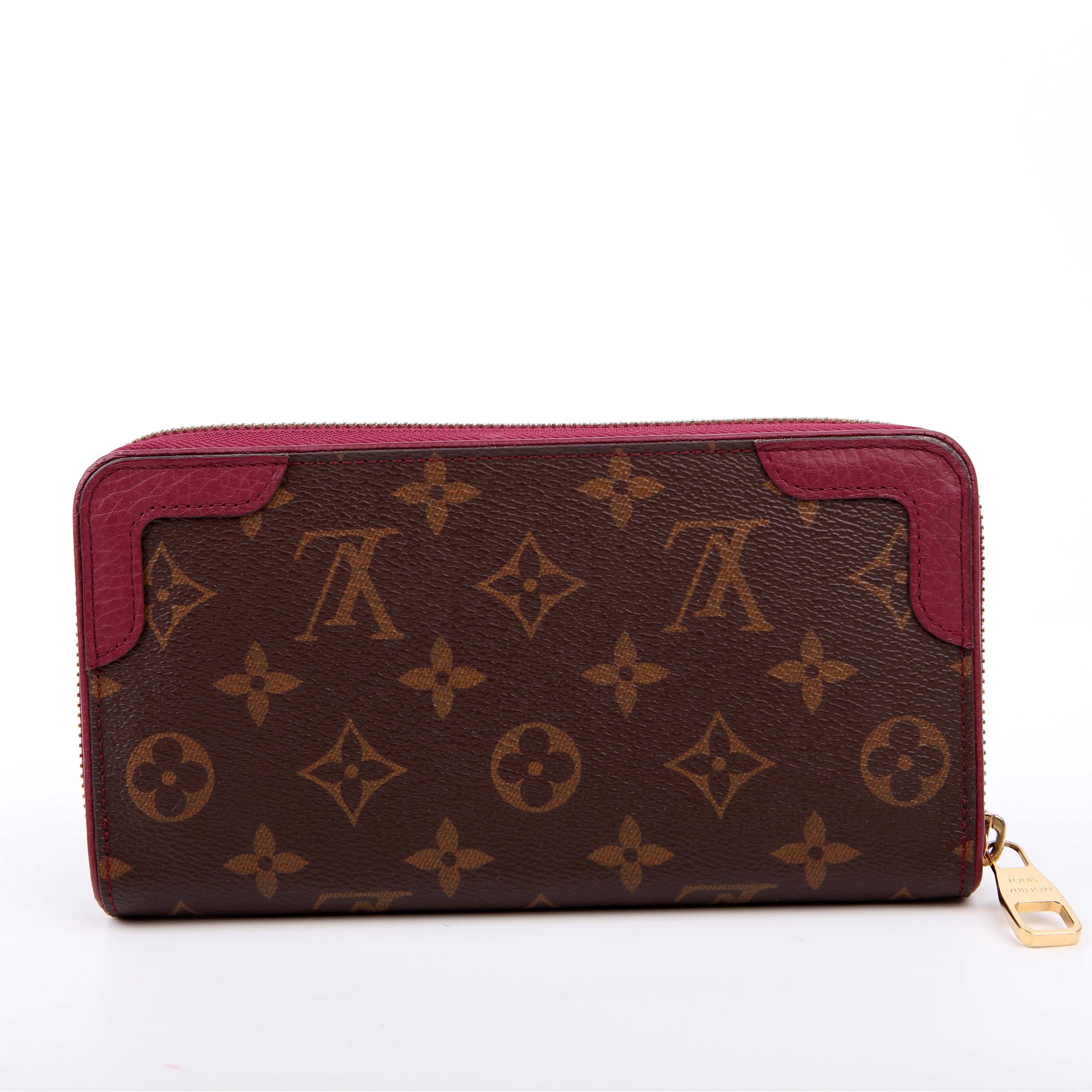 Zippy Wallet Retiro Monogram Burgundy