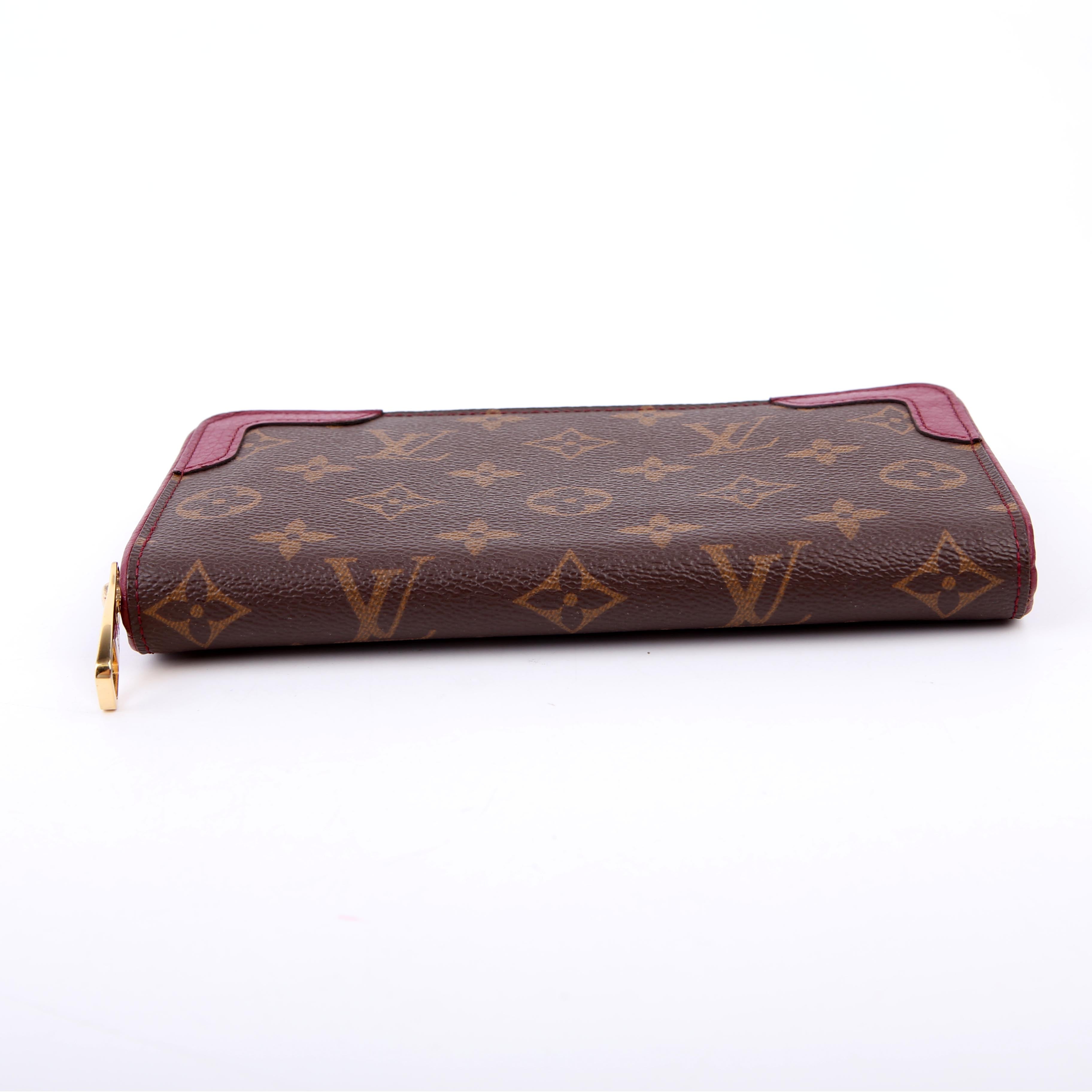 Zippy Wallet Retiro Monogram Burgundy