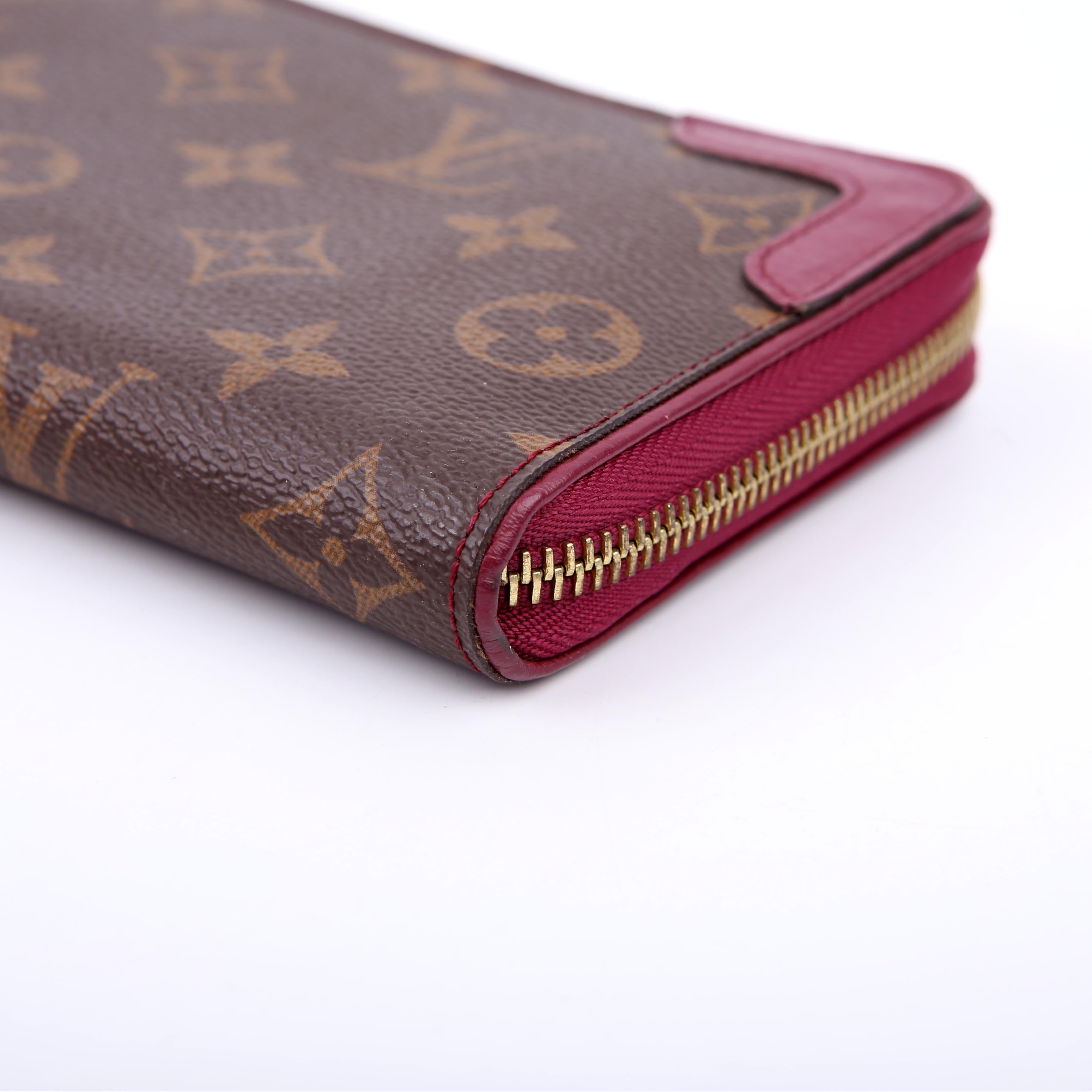 Zippy Wallet Retiro Monogram Burgundy