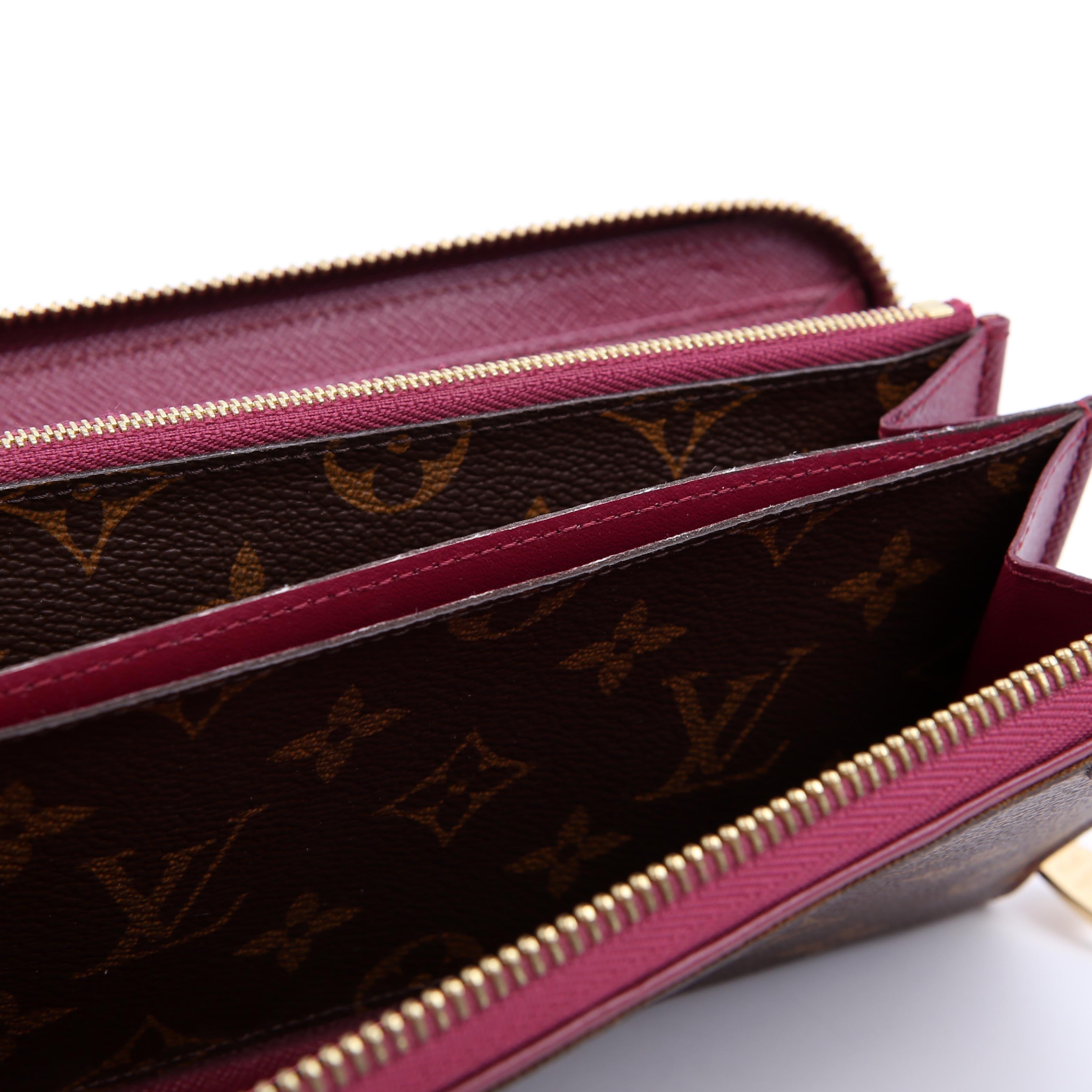 Zippy Wallet Retiro Monogram Burgundy