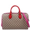 409527 GG Supreme Boston Bag Large Pink/Red