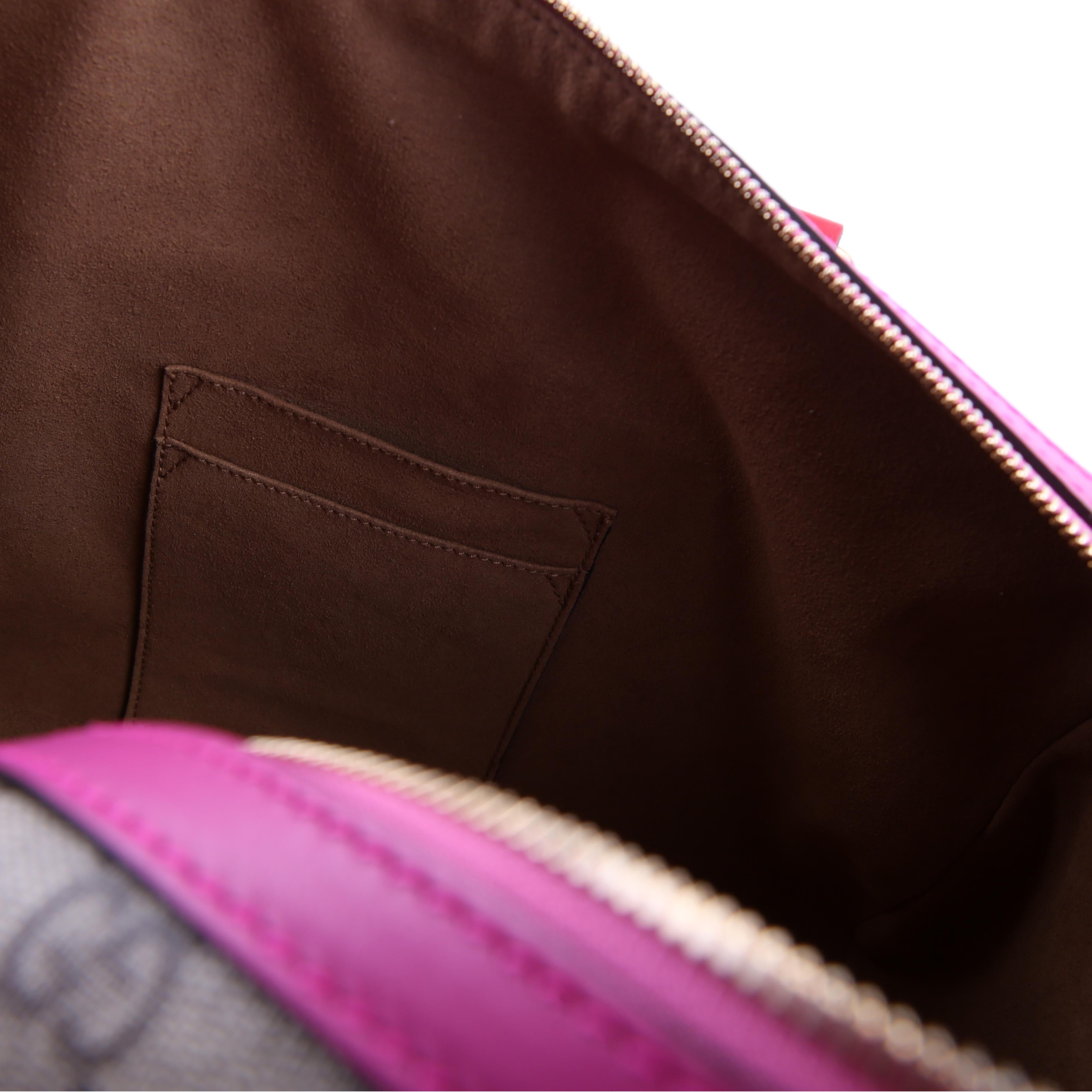 409527 GG Supreme Boston Bag Large Pink/Red