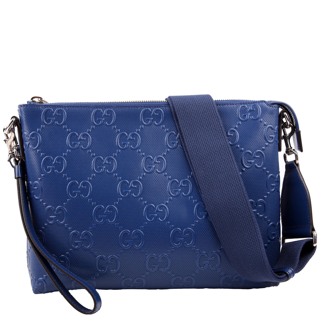 Gucci 696009 Jumbo GG Messenger Blue