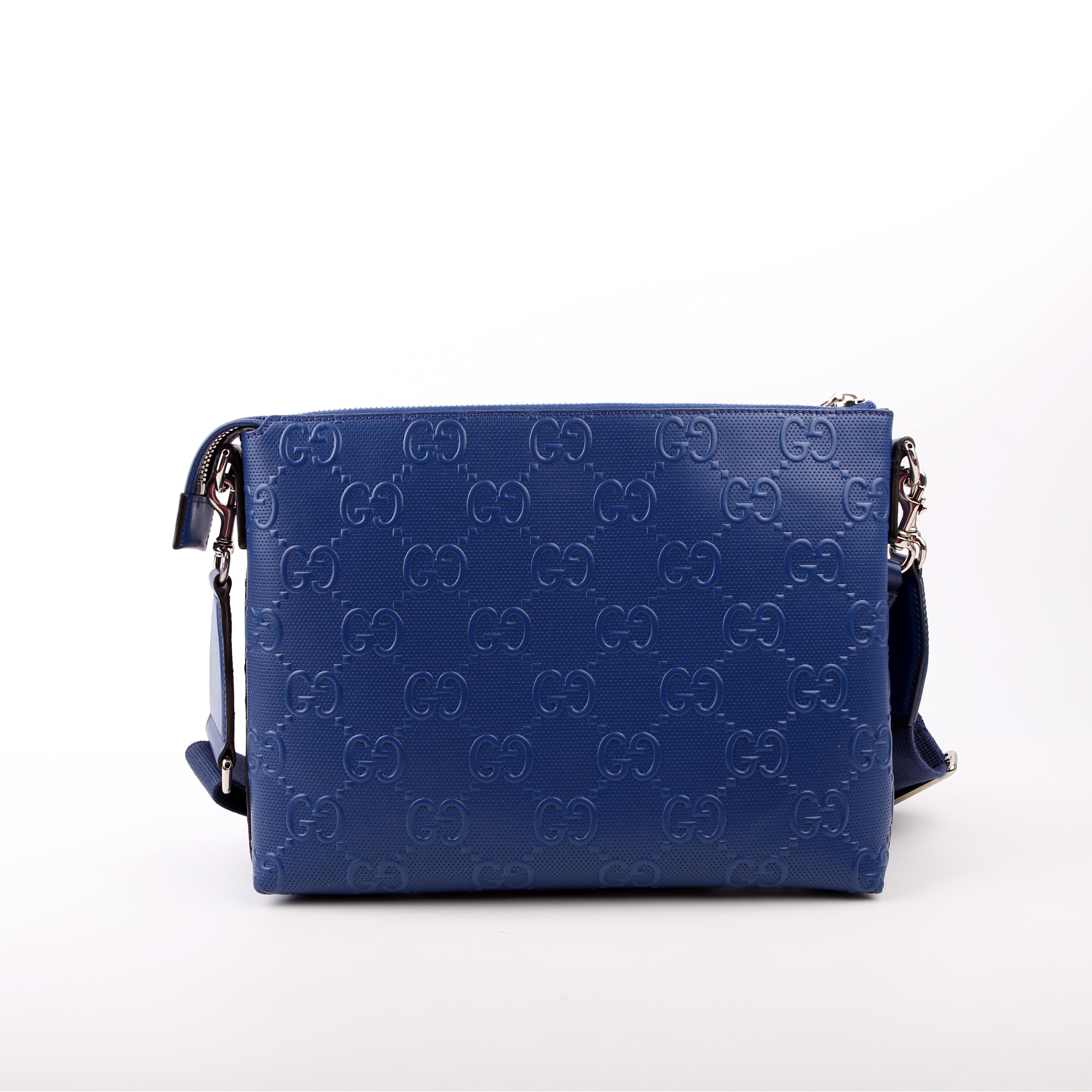 Gucci 696009 Jumbo GG Messenger Blue