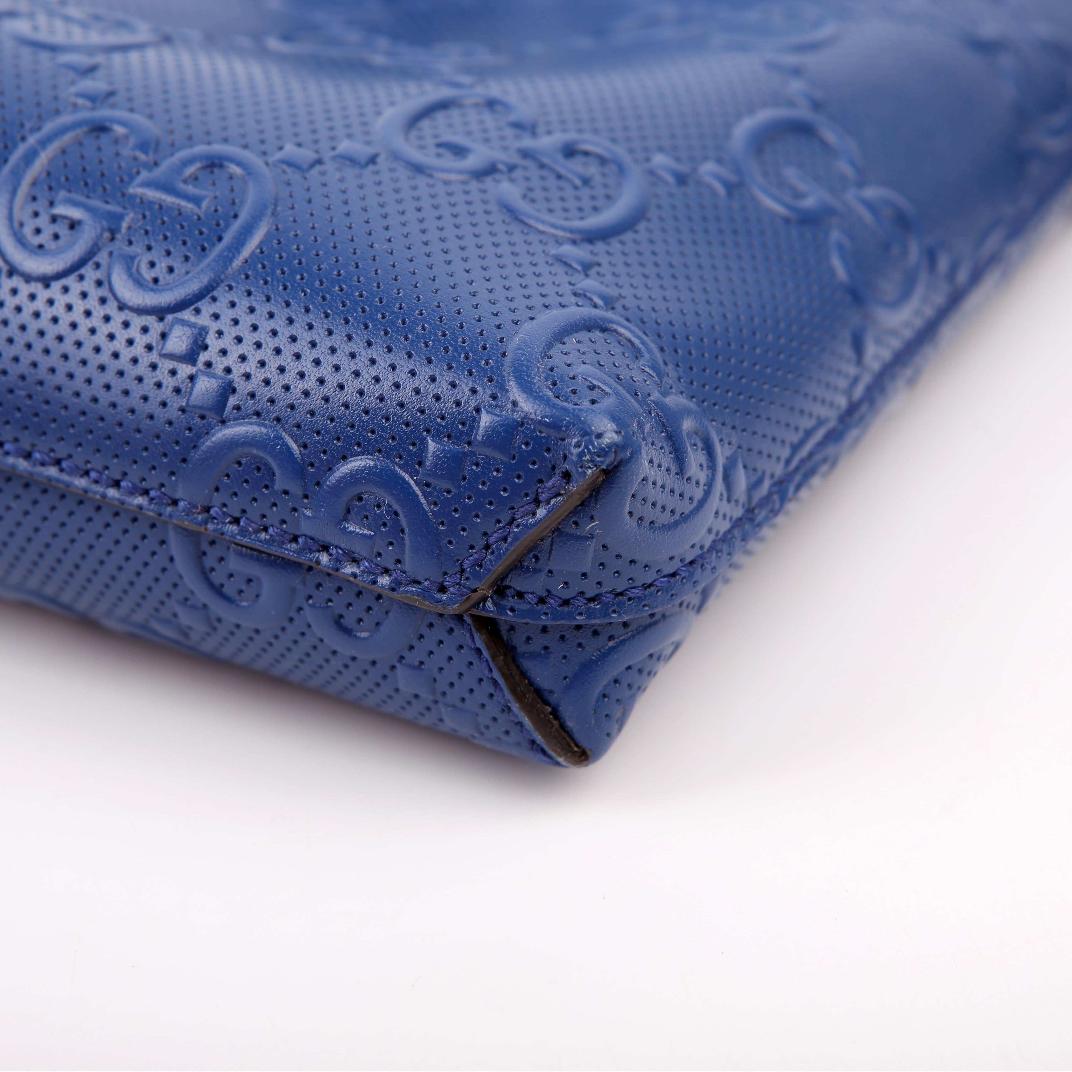 Gucci 696009 Jumbo GG Messenger Blue