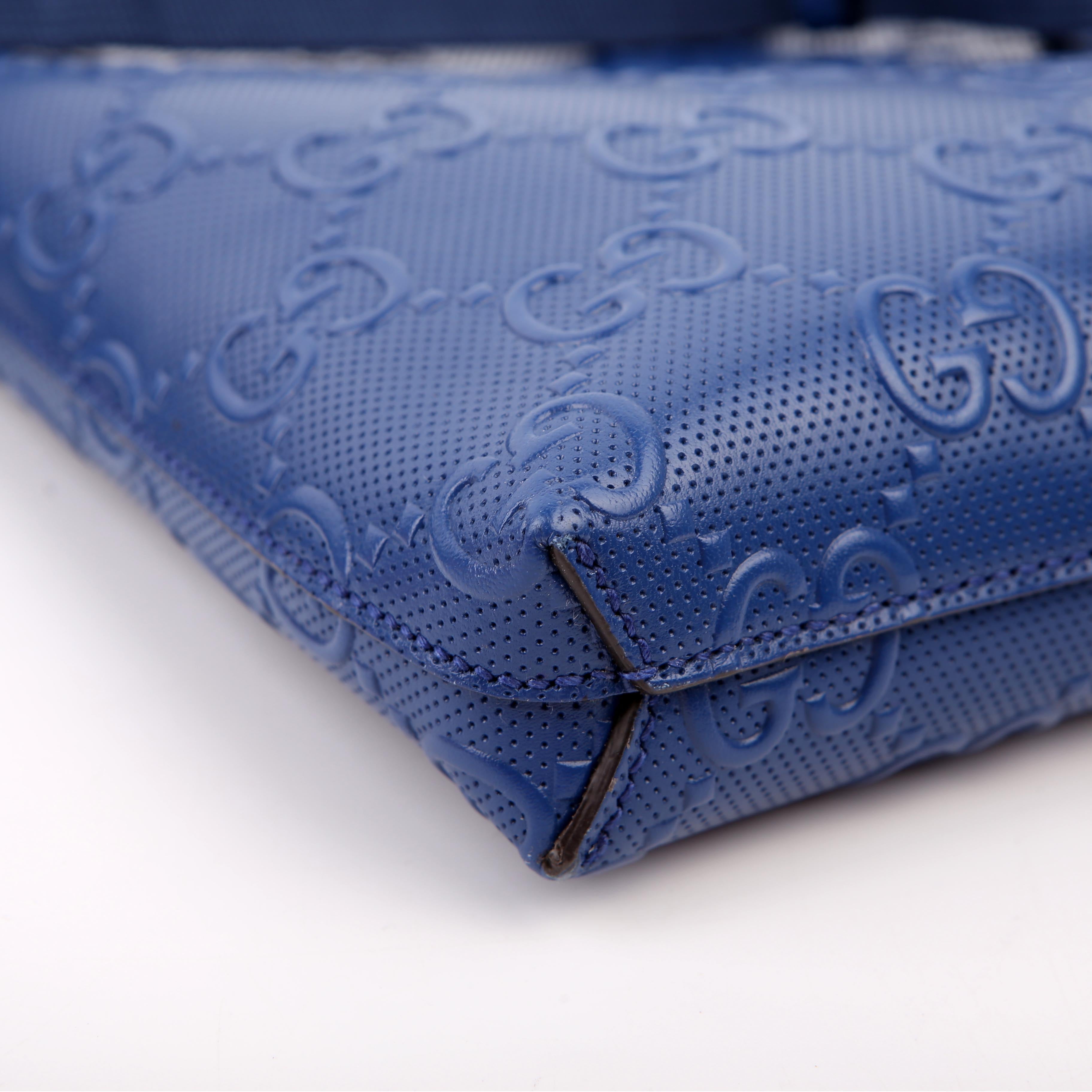 Gucci 696009 Jumbo GG Messenger Blue