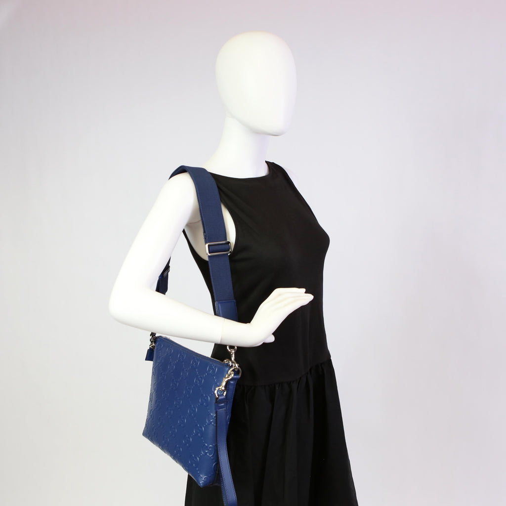 Gucci 696009 Jumbo GG Messenger Blue