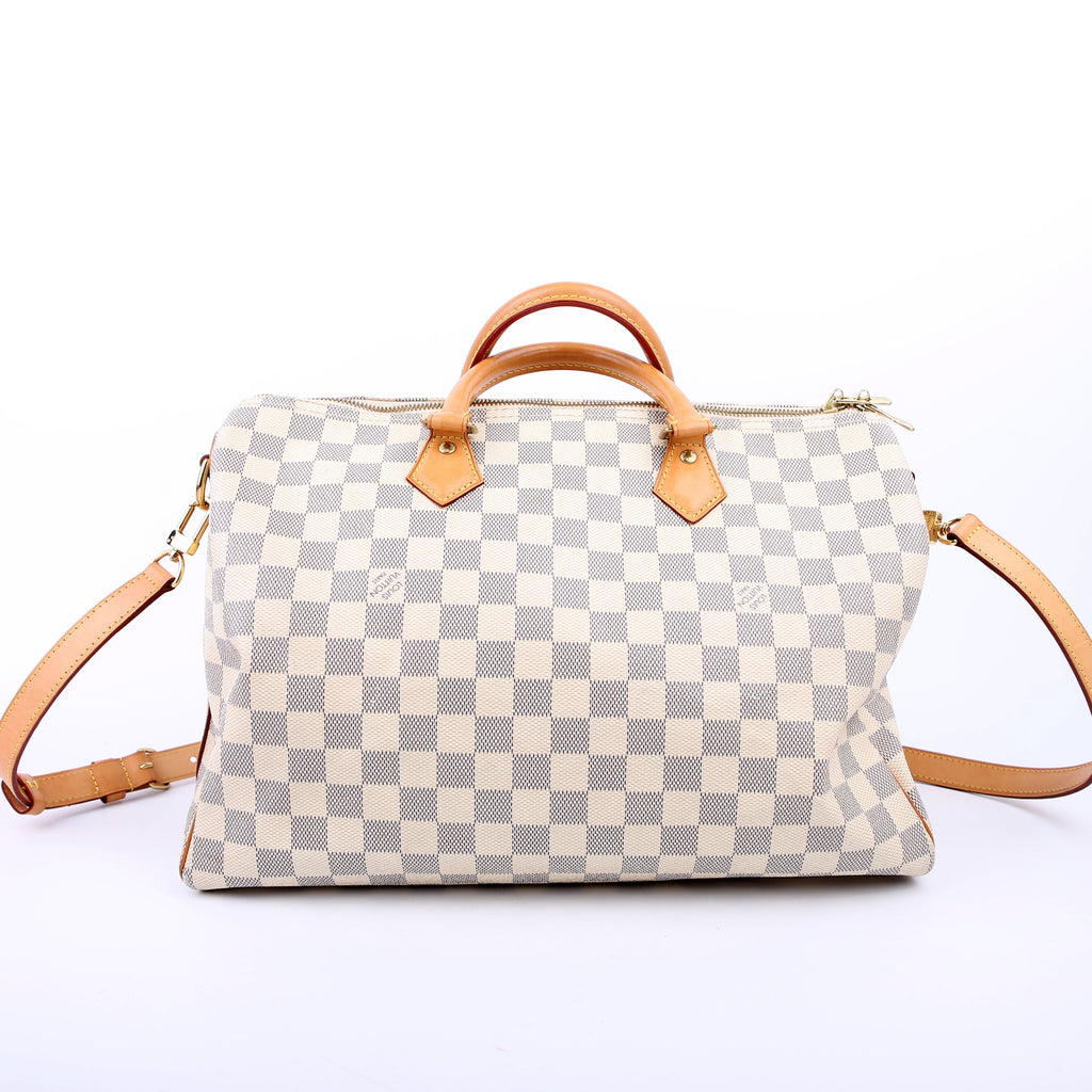 Speedy 35 Bandouliere Damier Azur
