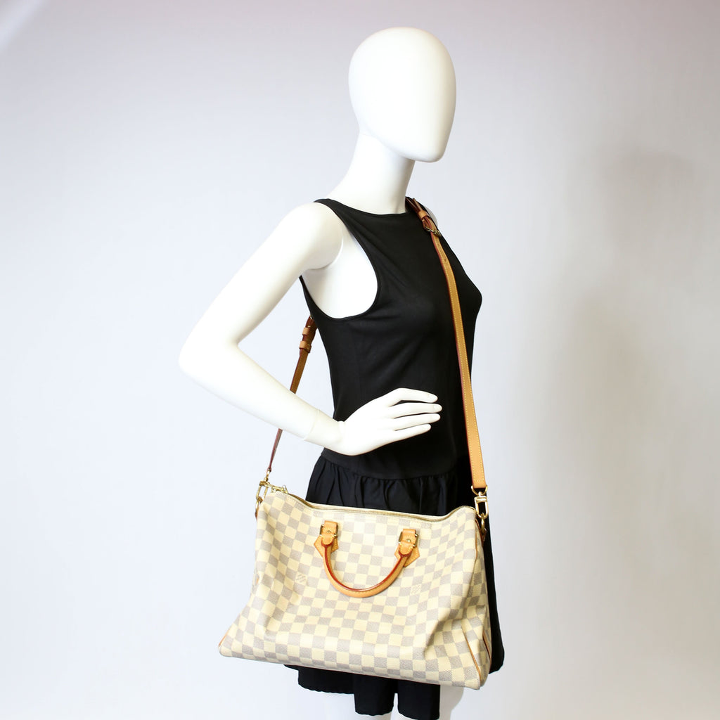 Speedy 35 Bandouliere Damier Azur
