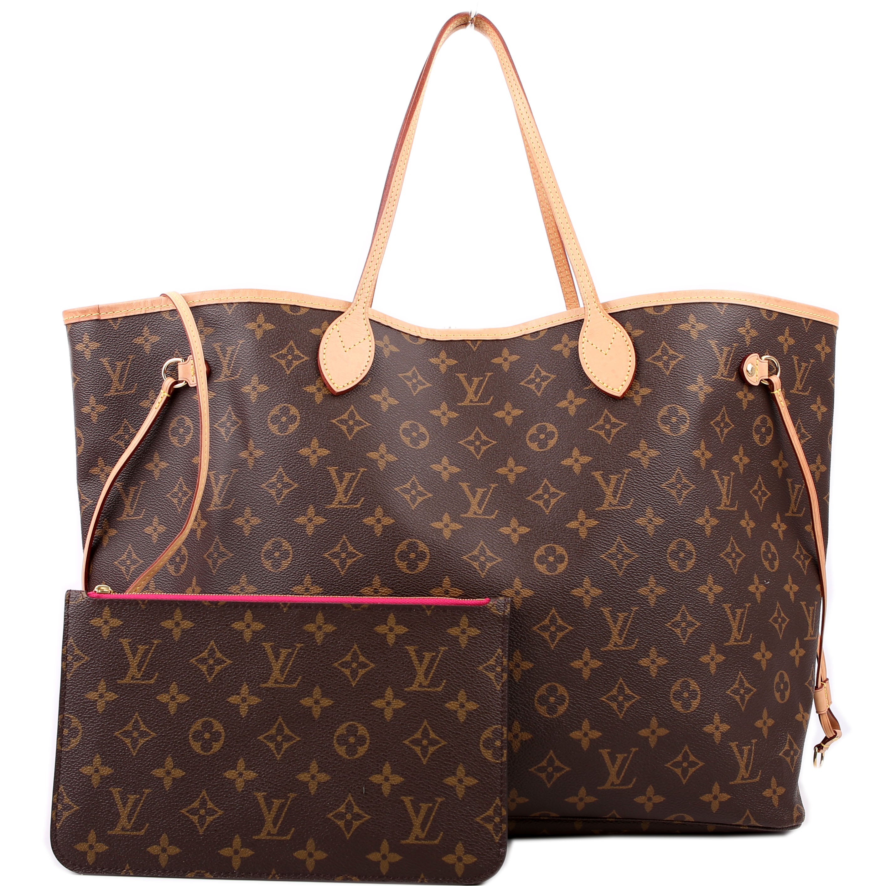 Neverfull With Wallet GM Monogram Pink