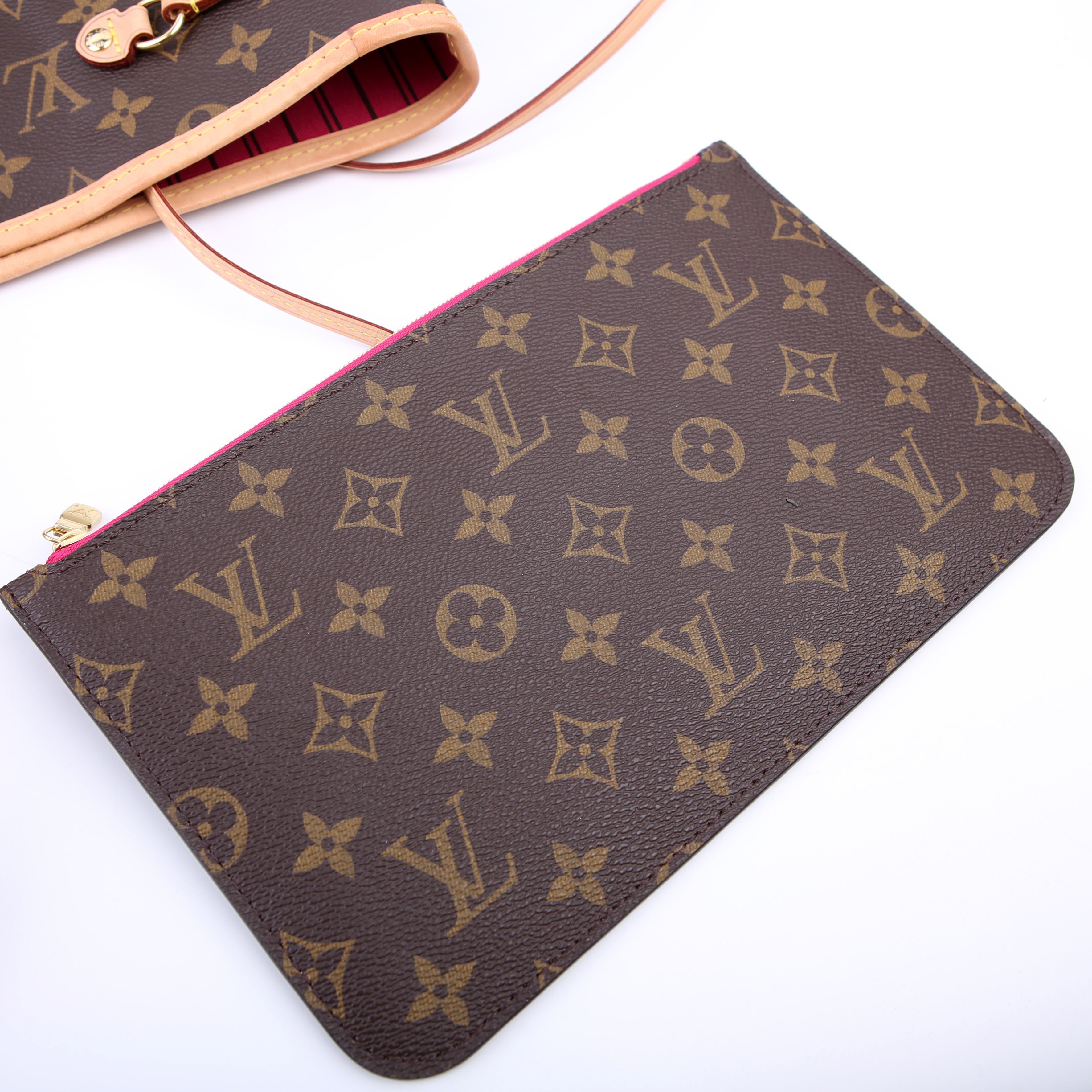 Neverfull With Wallet GM Monogram Pink