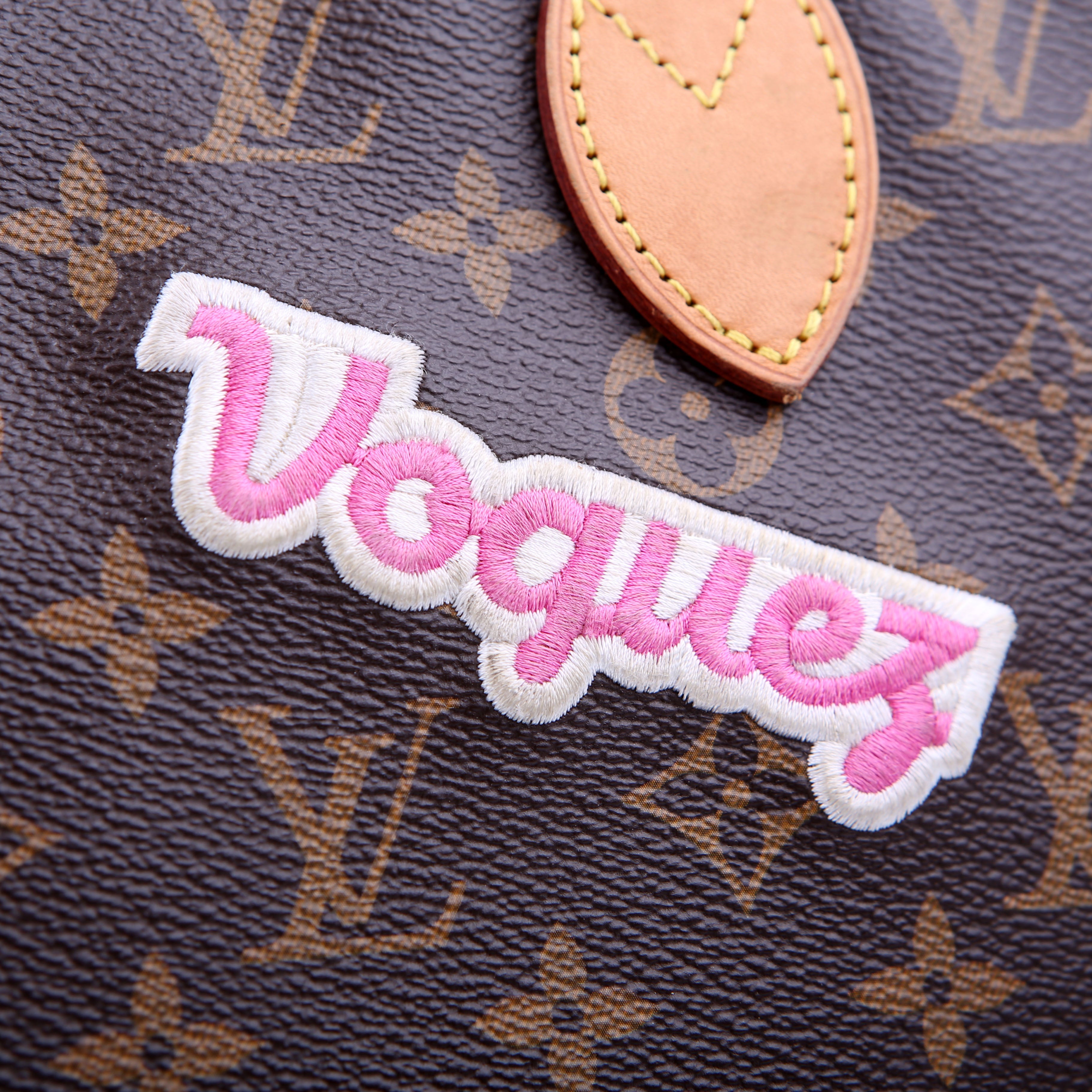 Neverfull With Wallet MM Monogram Patches Pink