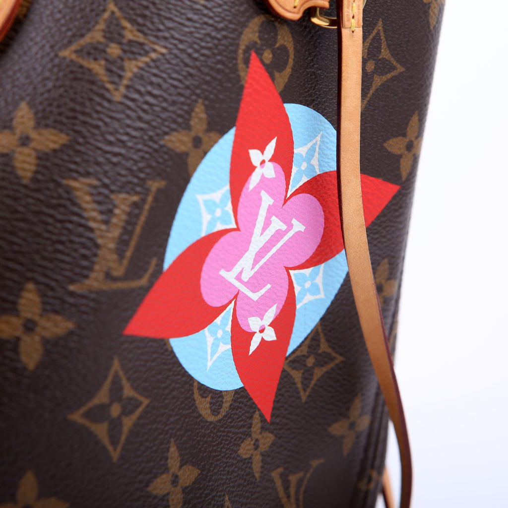 Neverfull With Wallet MM Monogram Patches Pink
