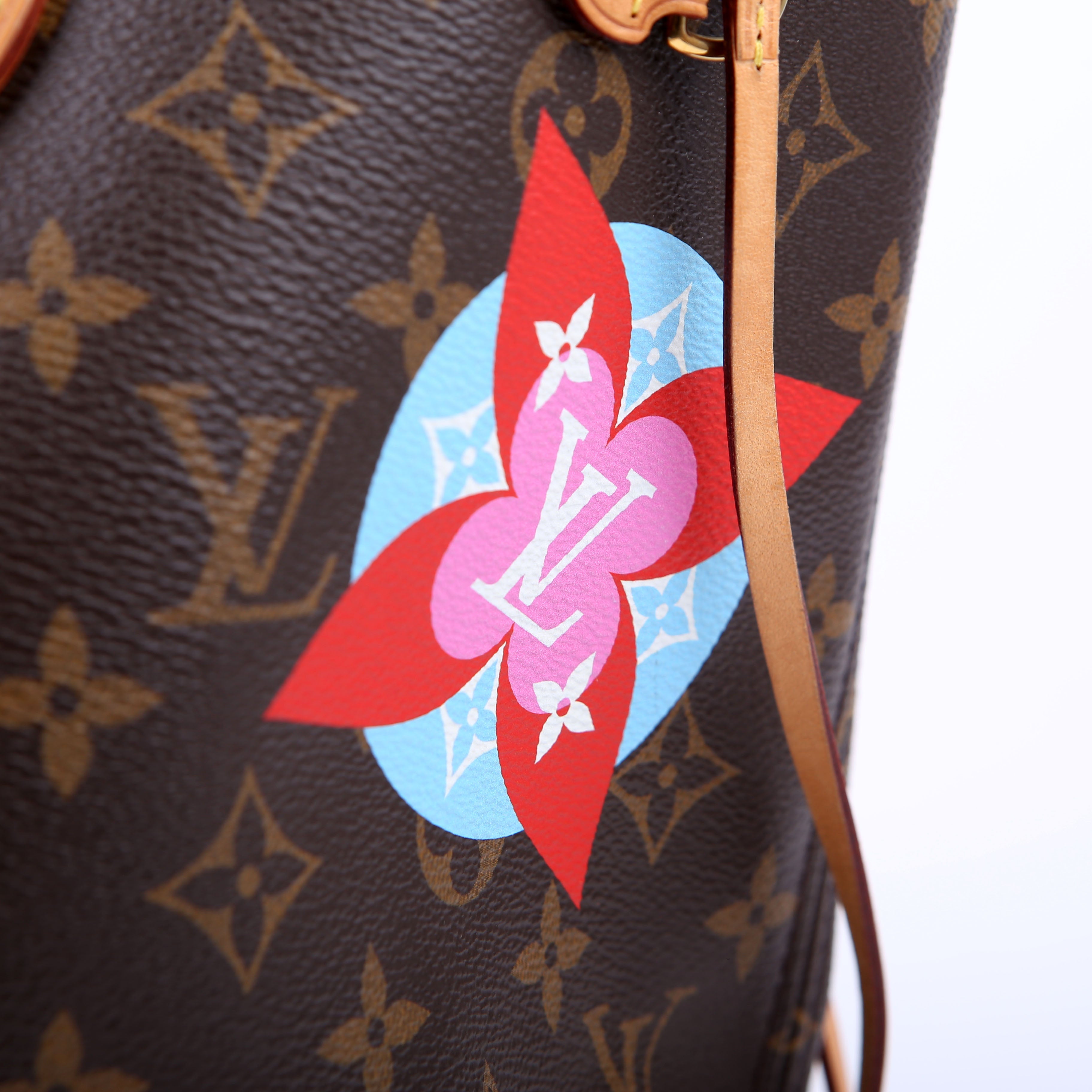 Neverfull With Wallet MM Monogram Patches Pink