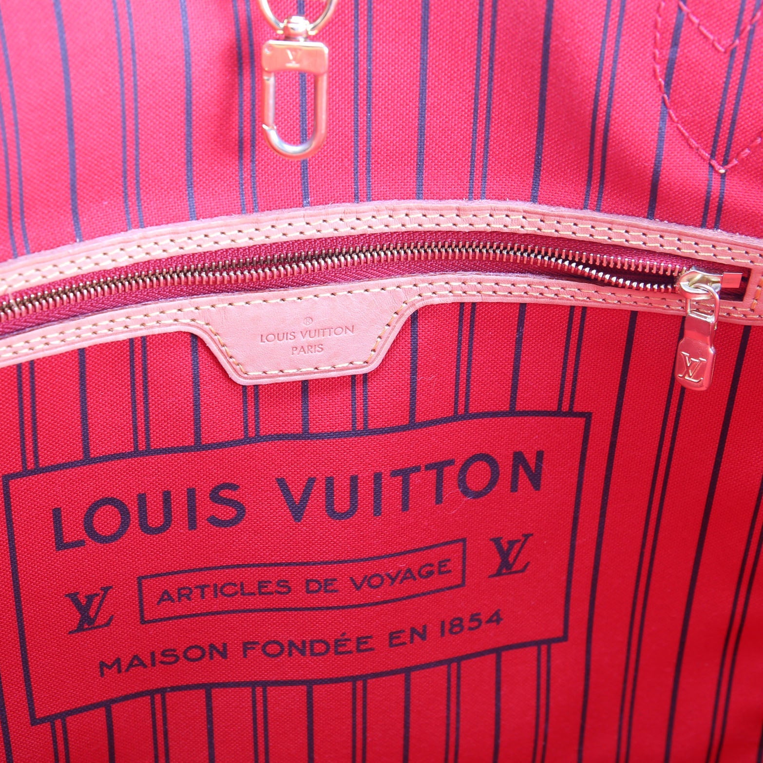 Neverfull MM Monogram Red