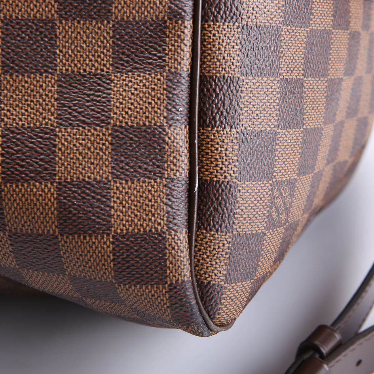 Keepall 55 Damier Ebene Bandouliere