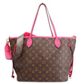 Neverfull MM Monogram Bando Inside Out Pink