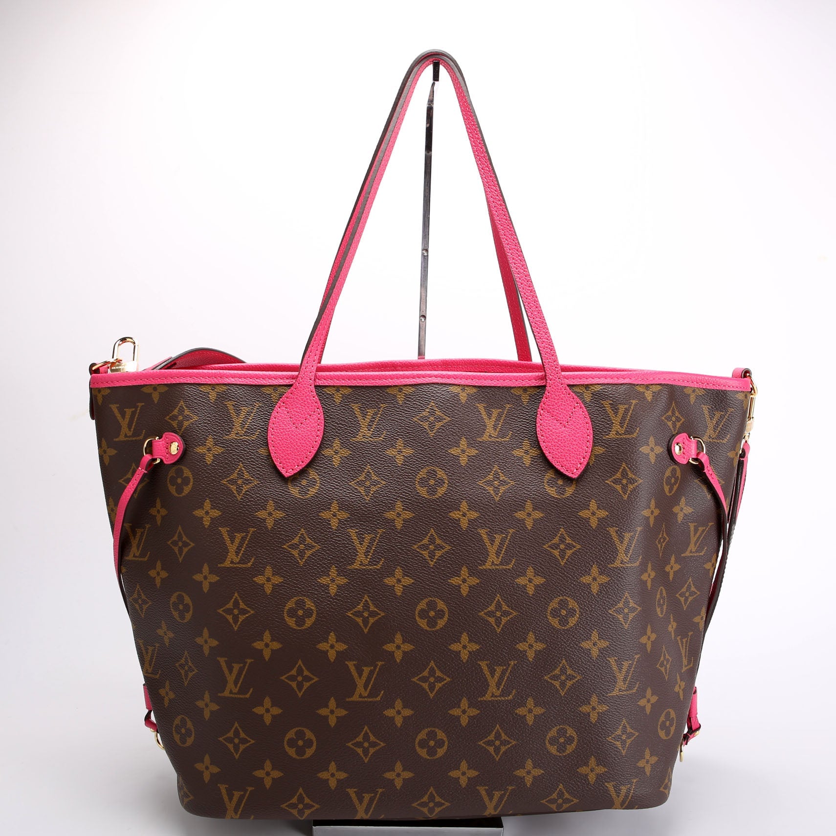 Neverfull MM Monogram Bando Inside Out Pink