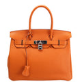 Hermes Birkin 30 Togo 2005 Orange H/Palladium