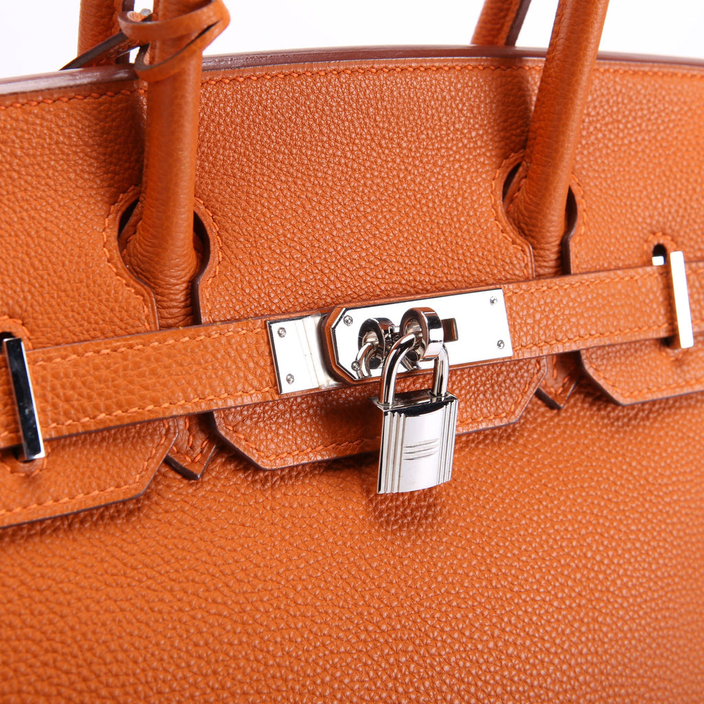 Hermes Birkin 30 Togo 2005 Orange H/Palladium