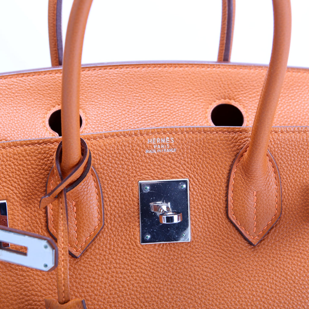 Hermes Birkin 30 Togo 2005 Orange H/Palladium