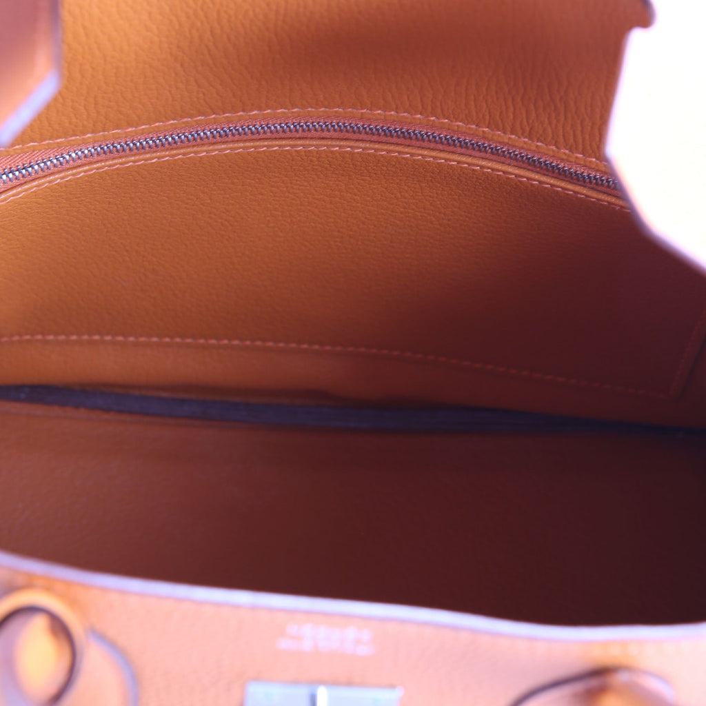 Hermes Birkin 30 Togo 2005 Orange H/Palladium