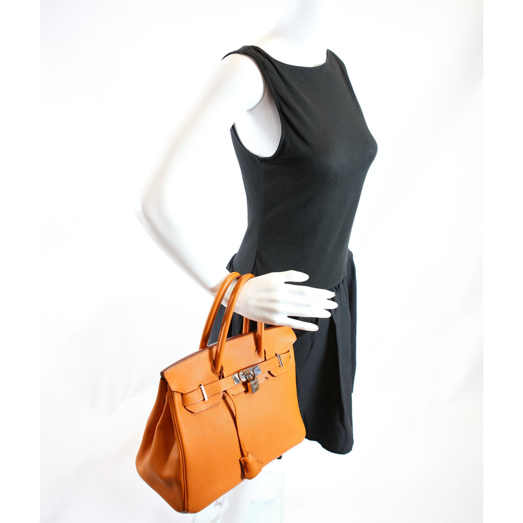 Hermes Birkin 30 Togo 2005 Orange H/Palladium