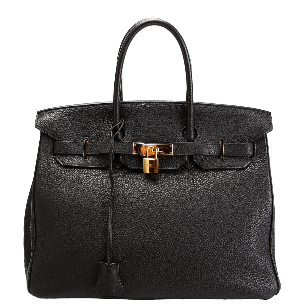 Togo Birkin 35 Black/Gold