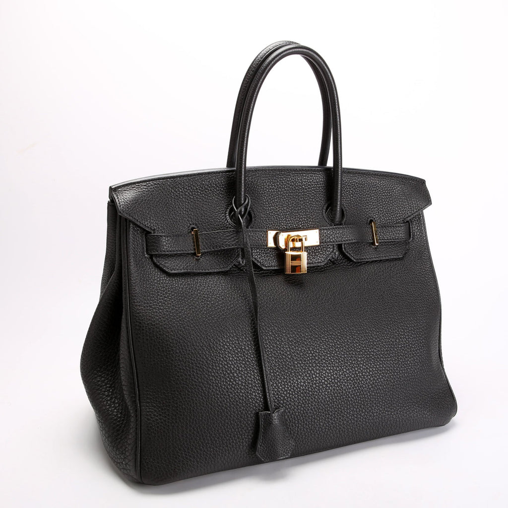 Togo Birkin 35 Black/Gold