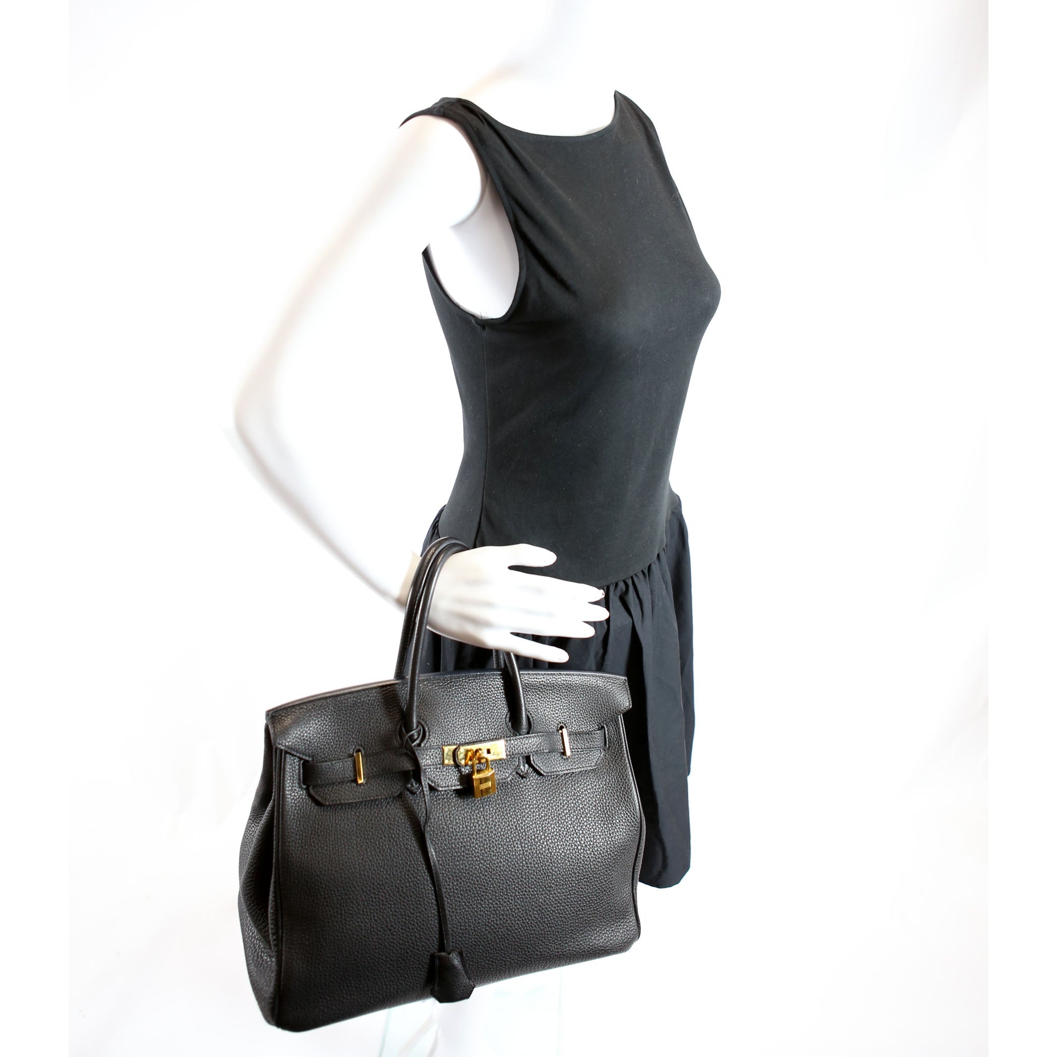 Togo Birkin 35 Black/Gold