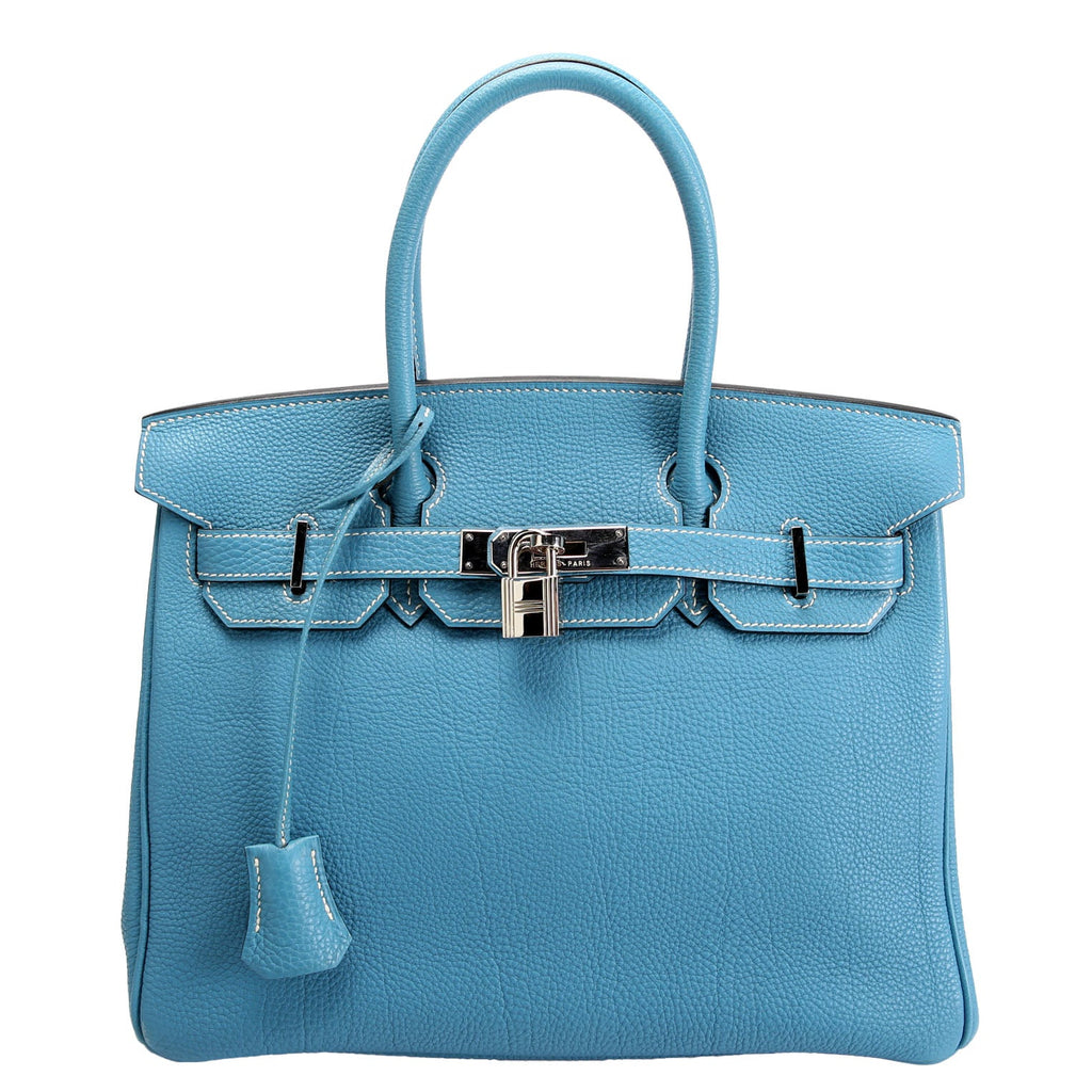 Hermes Birkin 30 Togo 2007 Blue Jean/Palladium