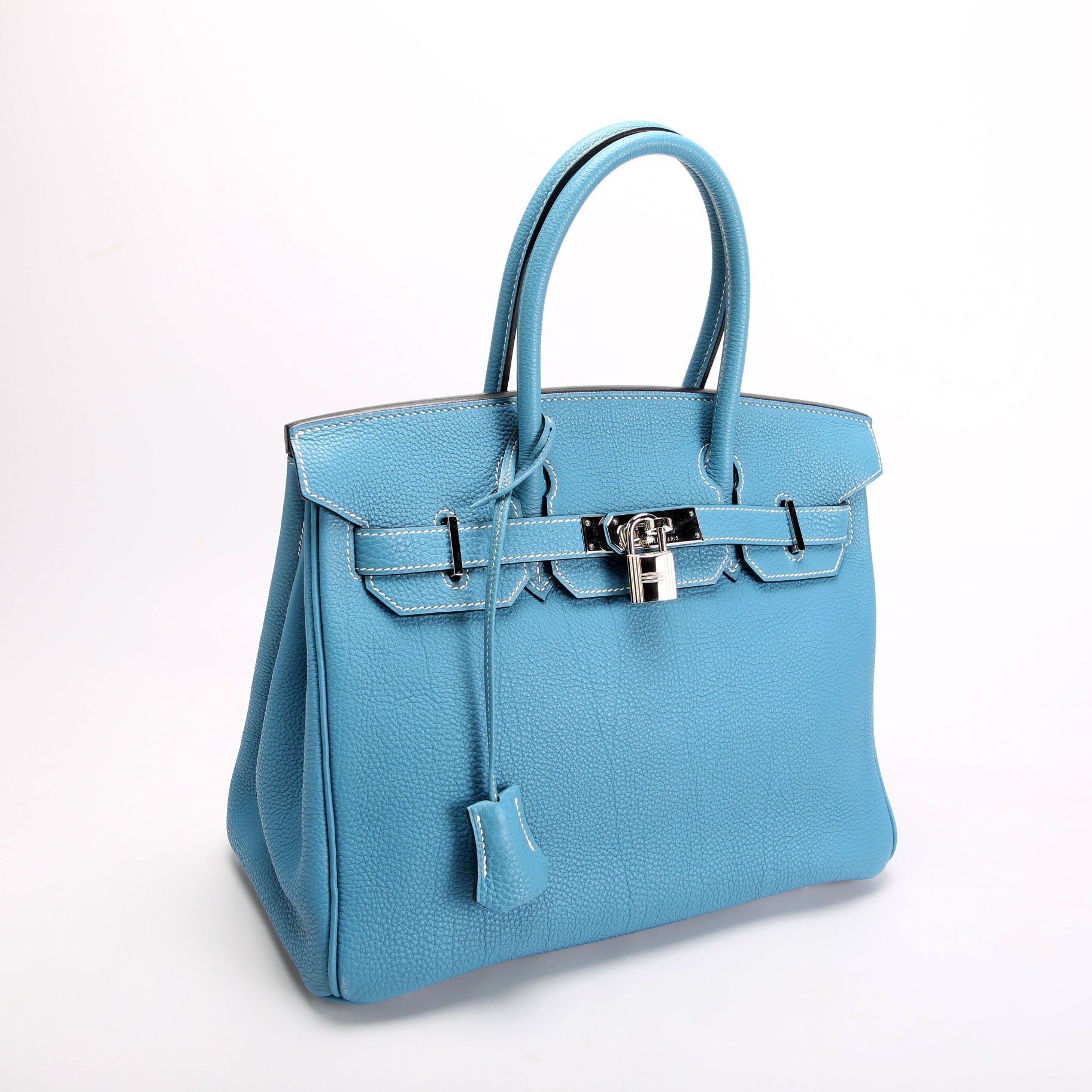 Hermes Birkin 30 Togo 2007 Blue Jean/Palladium